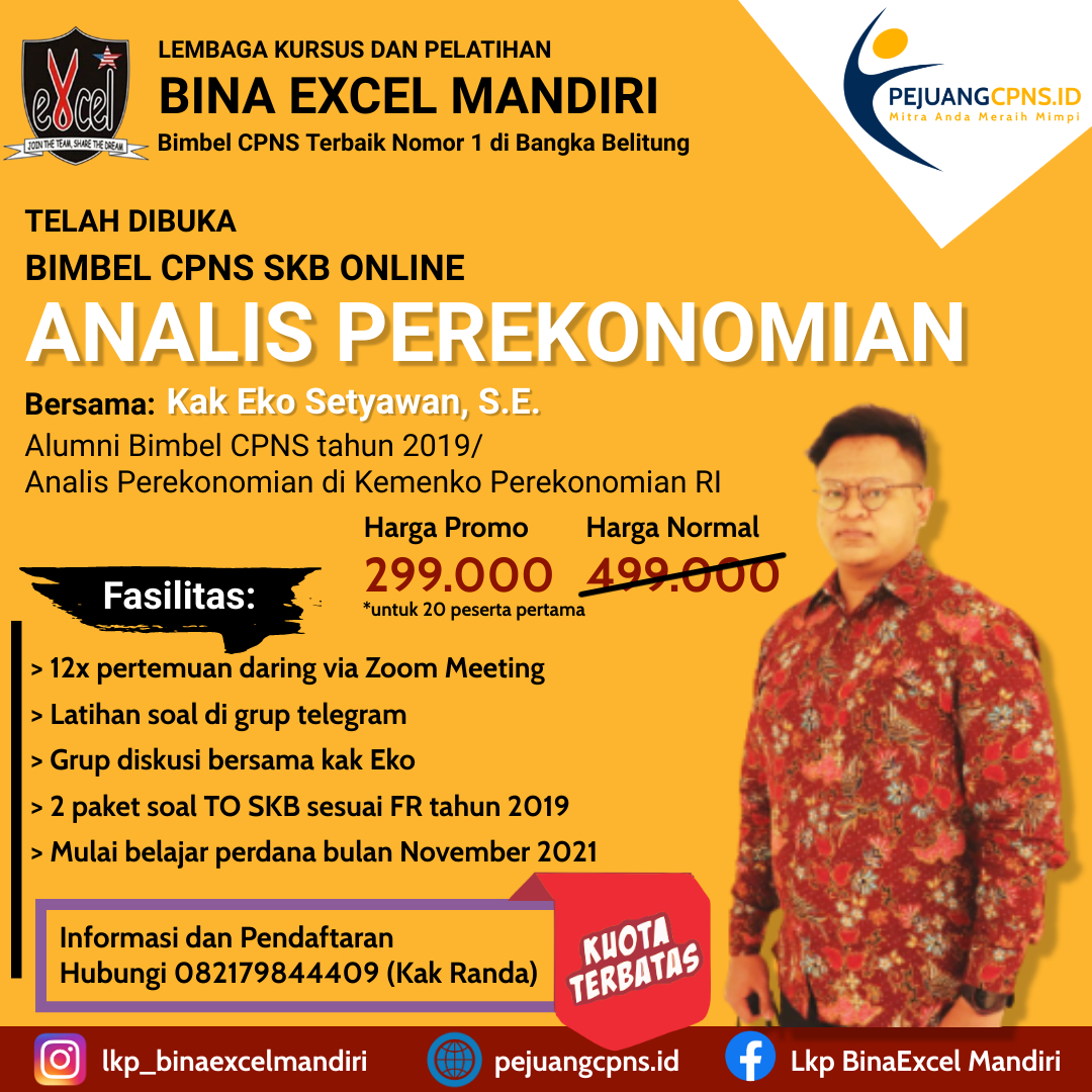 Bimbel Online SKB Analis Perekonomian